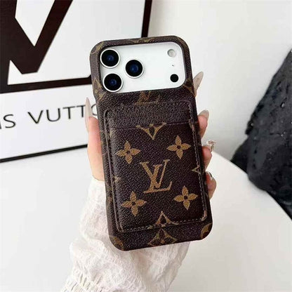 Leather Card Holder Case for iPhone 12-18 Pro & Pro Max