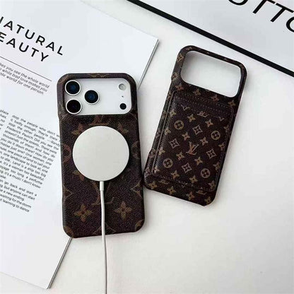 Leather Card Holder Case for iPhone 12-18 Pro & Pro Max