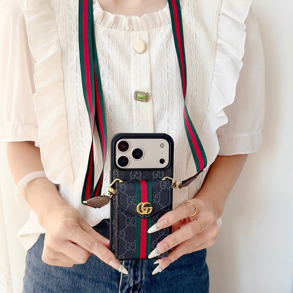 Classic Pocket Stripe Designer Case - iPhone 12-18 Pro & Pro Max