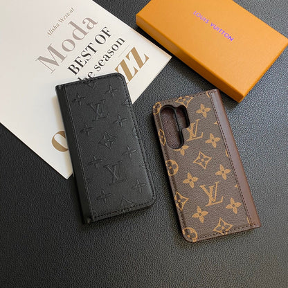MONOGRAM LEATHER CARD COVER GALAXY CASE FOR SAMSUNG Roxy New