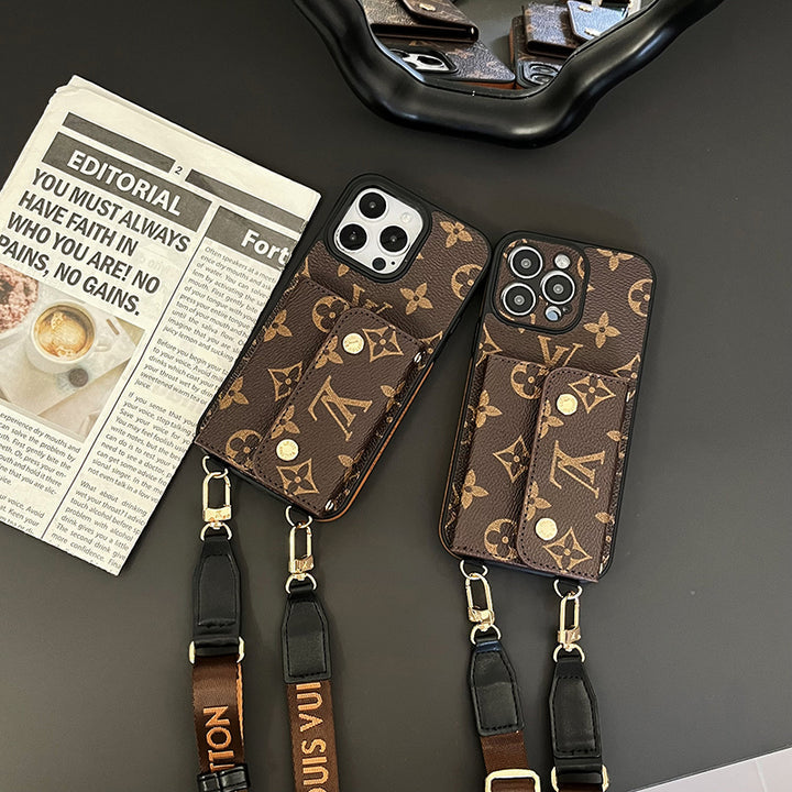 Lou Card Bag Chain Brown iPhone Case Roxy New 2