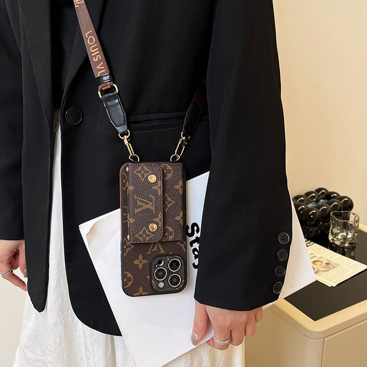 Lou Card Bag Chain Brown iPhone Case Roxy New 2