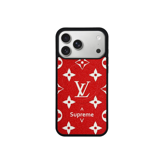 LV Red Monogram MagSafe Case for iPhone 12-18 Pro & Pro Max