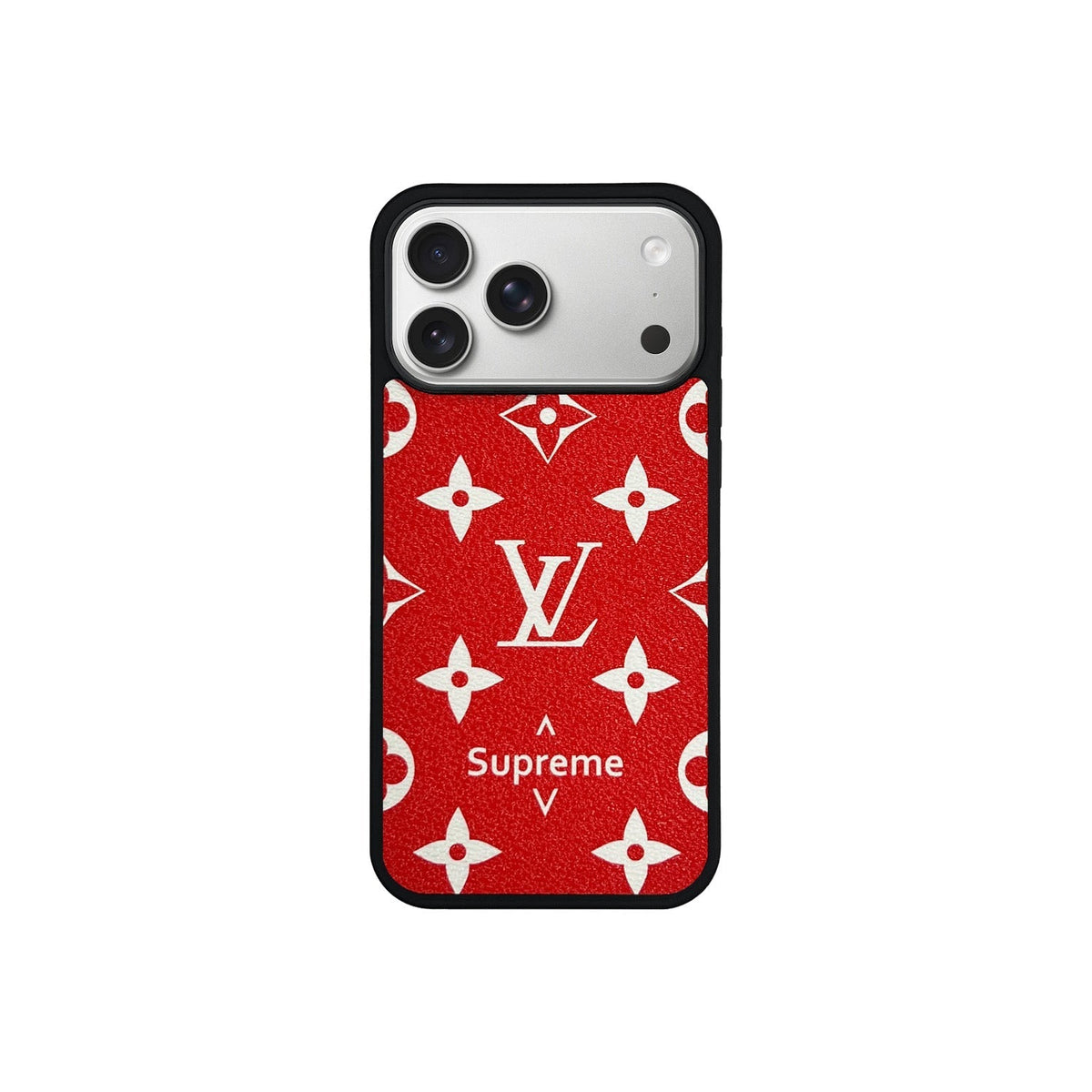 LV Red Monogram MagSafe Case for iPhone 12-18 Pro & Pro Max