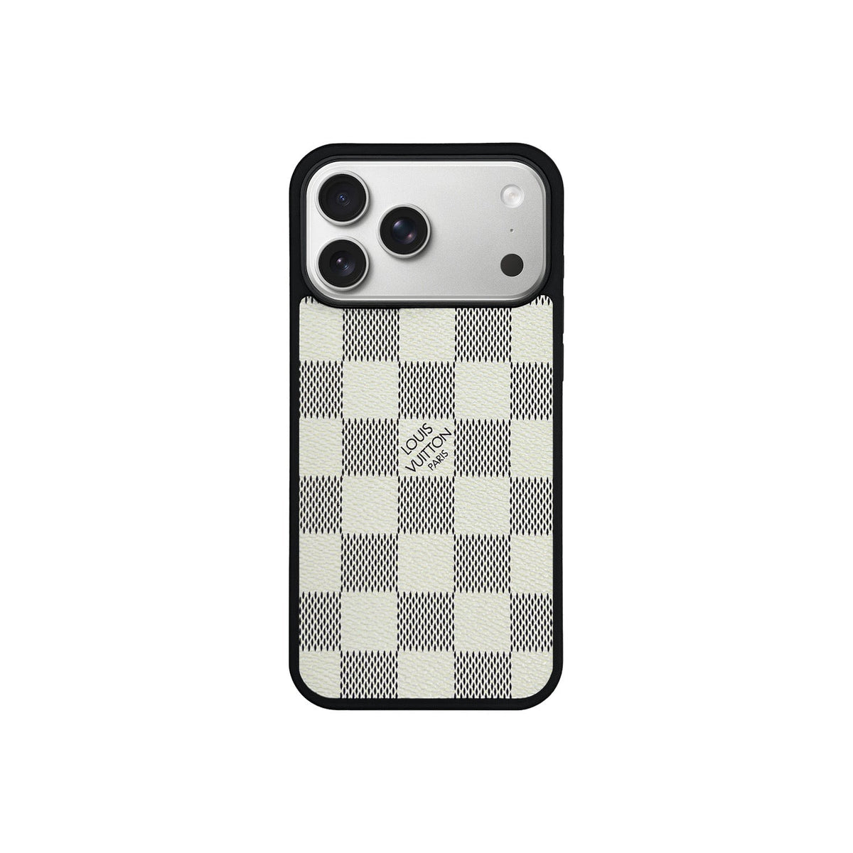 LV White Classic MagSafe Case for iPhone 12-18 Pro & Pro Max