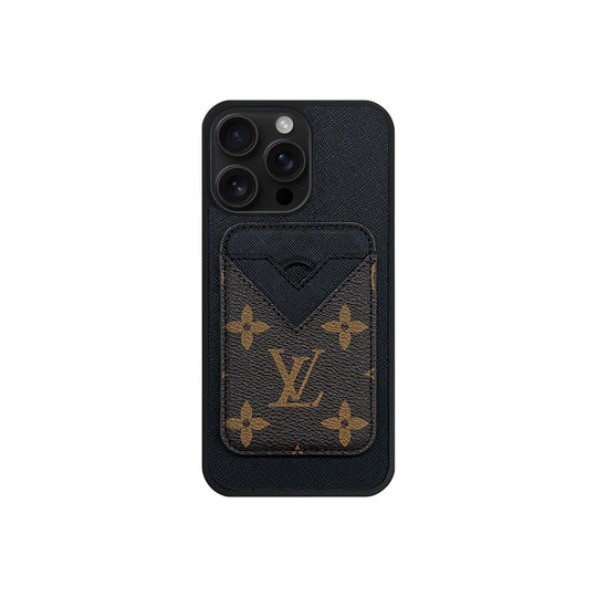 Set Magsafe Cardholder LV Monogram with Case For iPhone 12-18 Pro & Pro Max