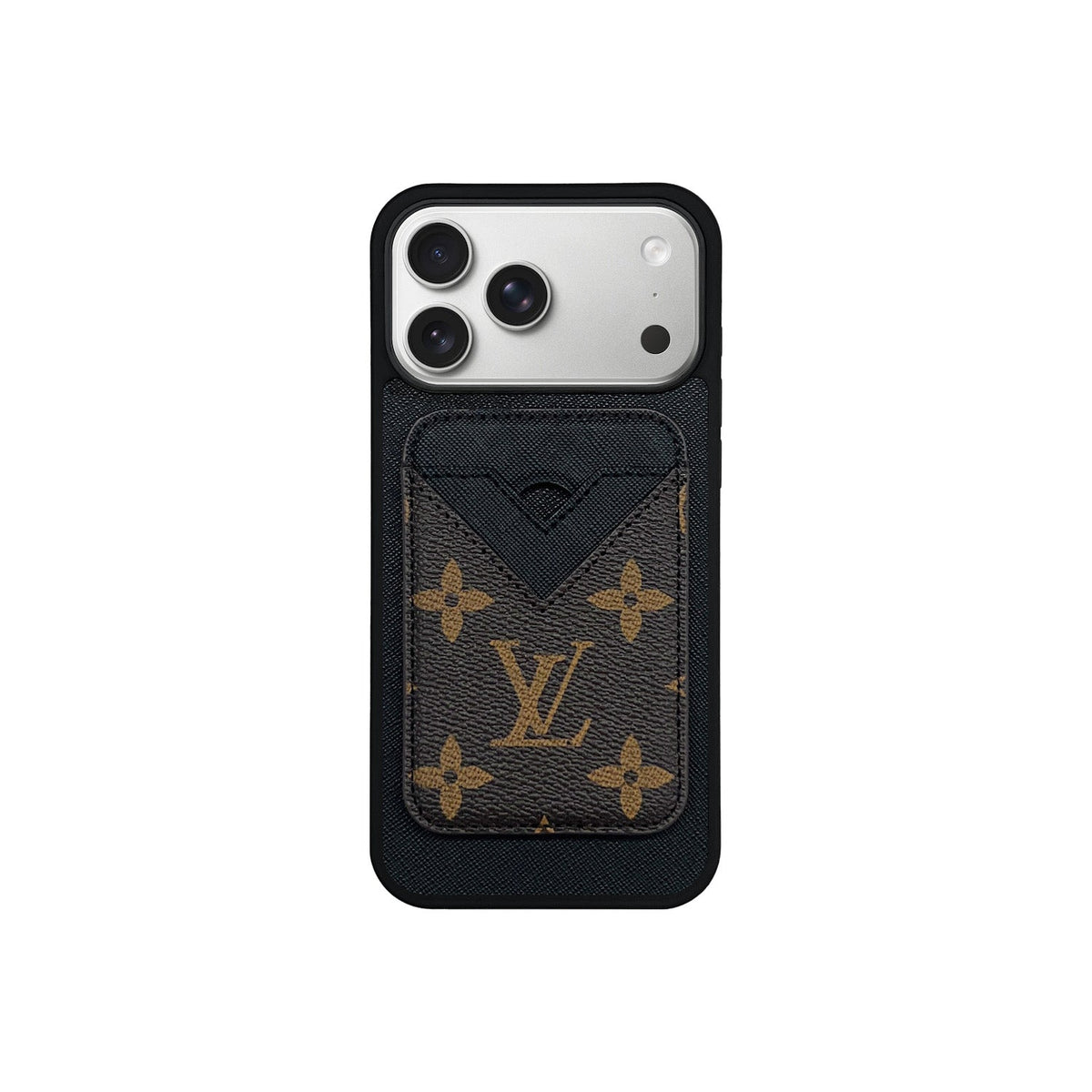 Set Magsafe Cardholder LV Monogram with Case For iPhone 12-18 Pro & Pro Max
