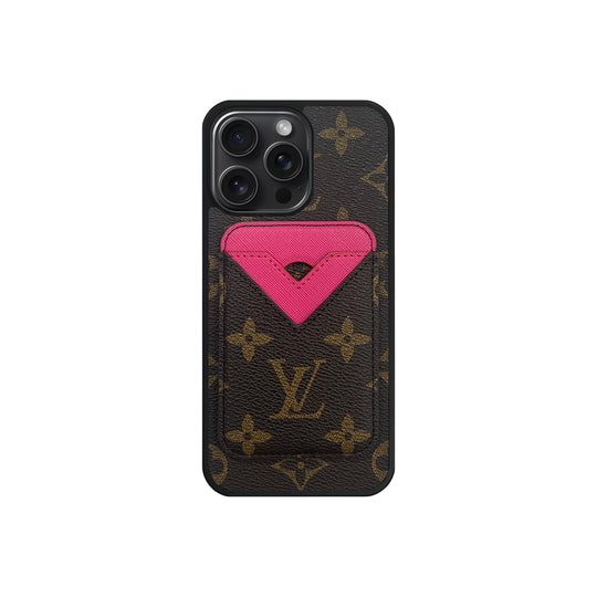 Set Magsafe Cardholder LV Monogram with Case For iPhone 12-18 Pro & Pro Max