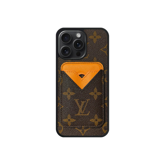 Set Magsafe Cardholder LV Monogram with Case For iPhone 12-18 Pro & Pro Max