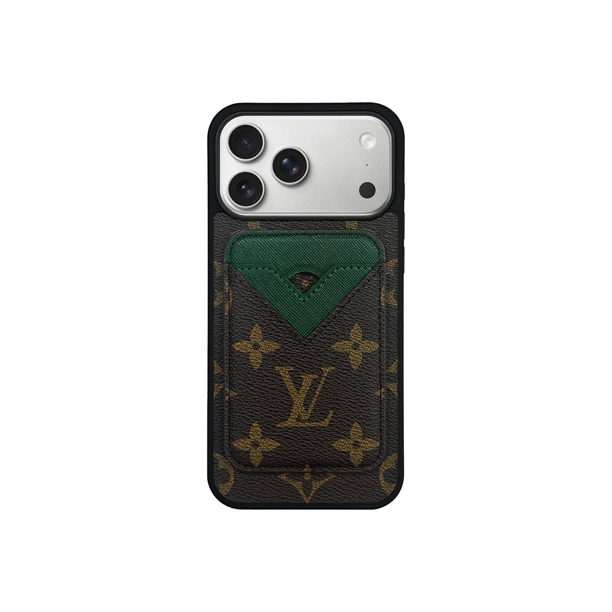 Set Magsafe Cardholder LV Monogram with Case For iPhone 12-18 Pro & Pro Max