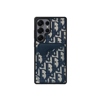Dior-Inspired Oblique Jacquard Magnetic Cardholder Case | Samsung Galaxy S Series