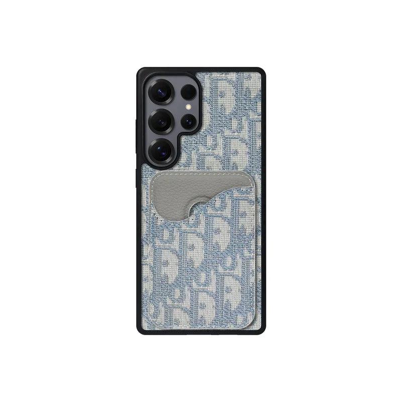 Dior-Inspired Oblique Jacquard Magnetic Cardholder Case | Samsung Galaxy S Series