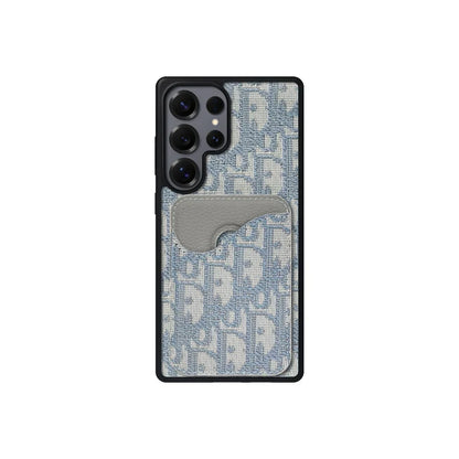 Dior-Inspired Oblique Jacquard Magnetic Cardholder Case | Samsung Galaxy S Series