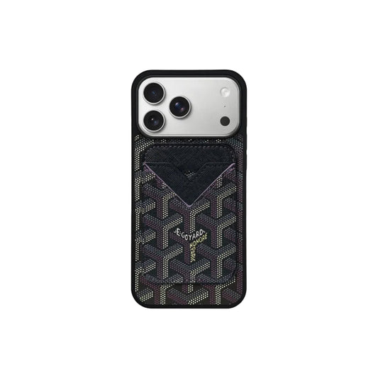 GYD Vintage Leather Case Magsafe Card-Holder For iPhone 12-17
