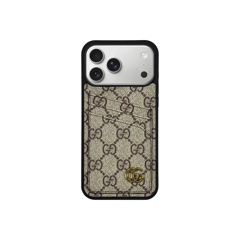 Luxury Wallet Card Slot Signature Case - iPhone 12-18 Pro & Pro Max