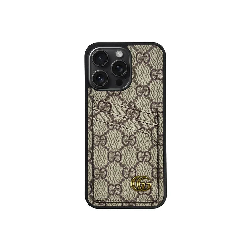 Luxury Wallet Card Slot Signature Case - iPhone 12-18 Pro & Pro Max