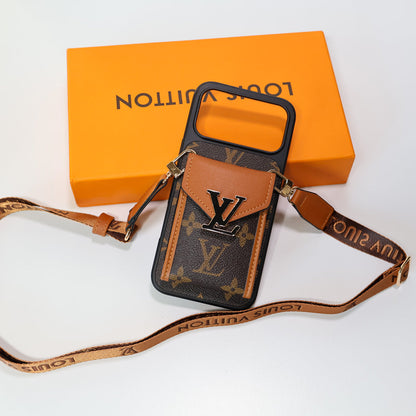 LV Crossbody Phone Case For iPhone 12-18 Pro & Pro Max