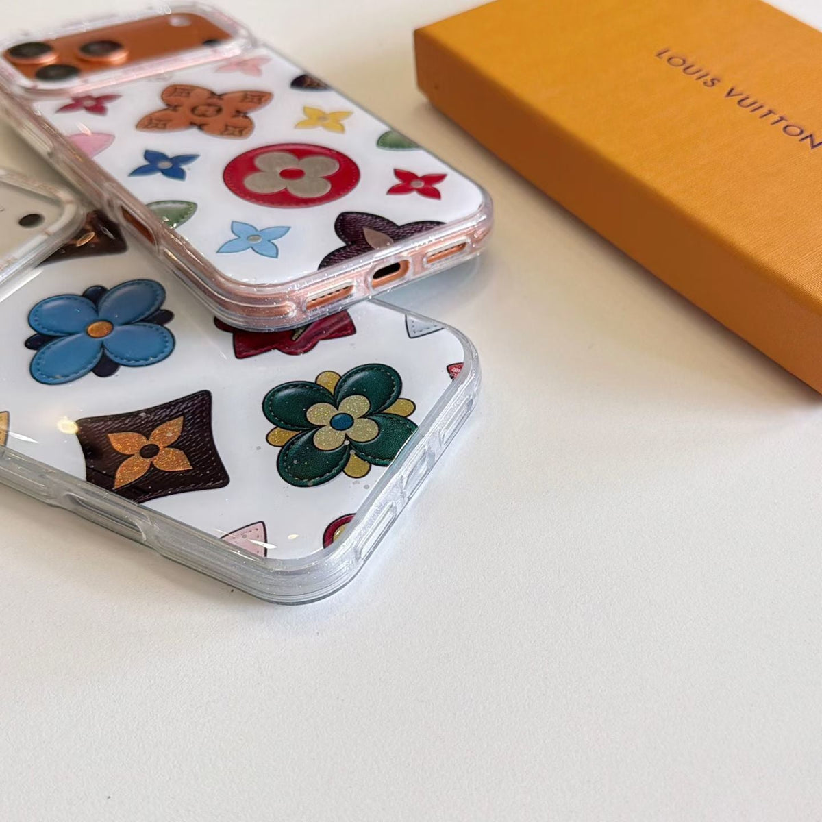 Multicolor Monogram White Louis Vuittin Case for iPhone 13-18 Pro & Pro Max