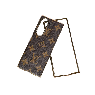 LV Monogram Slim Luxury Case for Samsung Z Fold 3-7