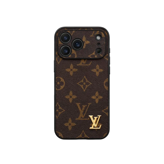 Brand Leather With Logo Phone Case for iPhone 13-18 Pro & Pro Max