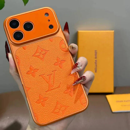 Signature Monogram Embossed Phone Case For iPhone 13-18 Pro & Pro Max