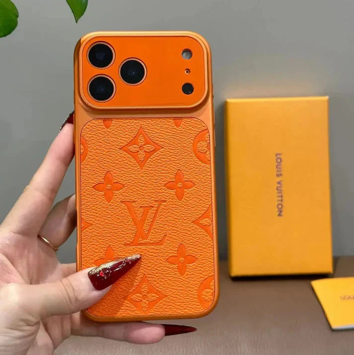 Signature Monogram Embossed Phone Case For iPhone 13-18 Pro & Pro Max