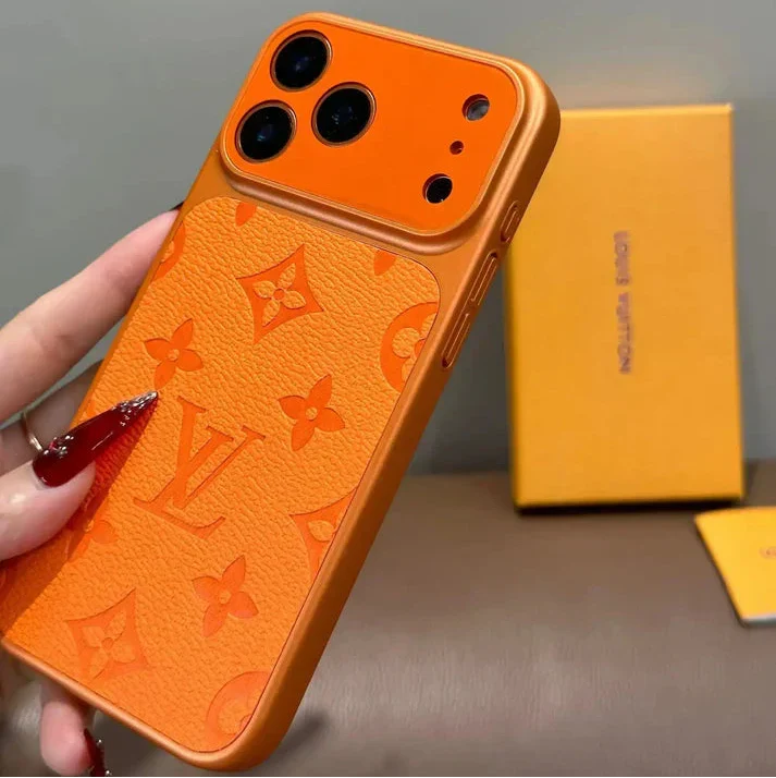 Signature Monogram Embossed Phone Case For iPhone 13-18 Pro & Pro Max