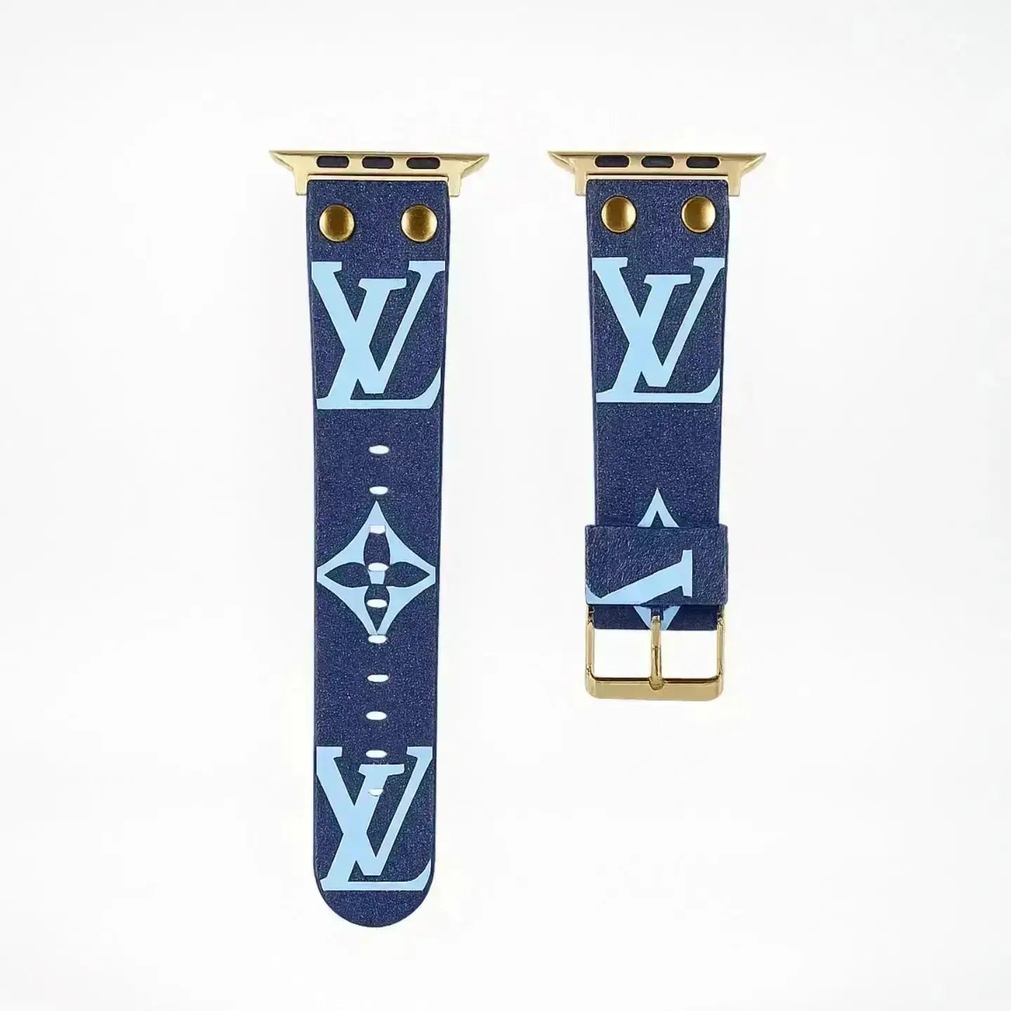 Louis Vuitton Apple Watch Band Monogram with Gold