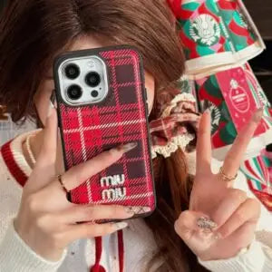 Strong Luxury Miu Miu Brand Phone Case for iPhone 13-17