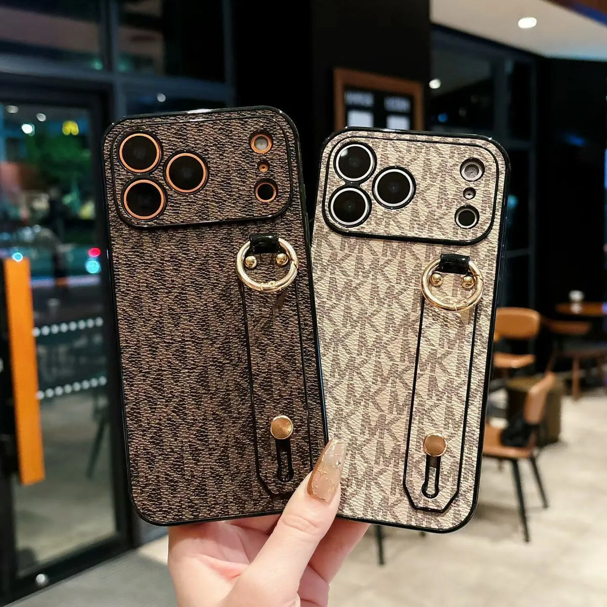 Classic MK iPhone Case Hand Strap for Iphone 12-17