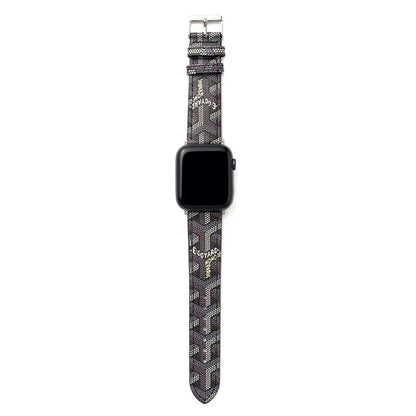 Premium Black GYD Monogram Watch Strap for Apple Watch