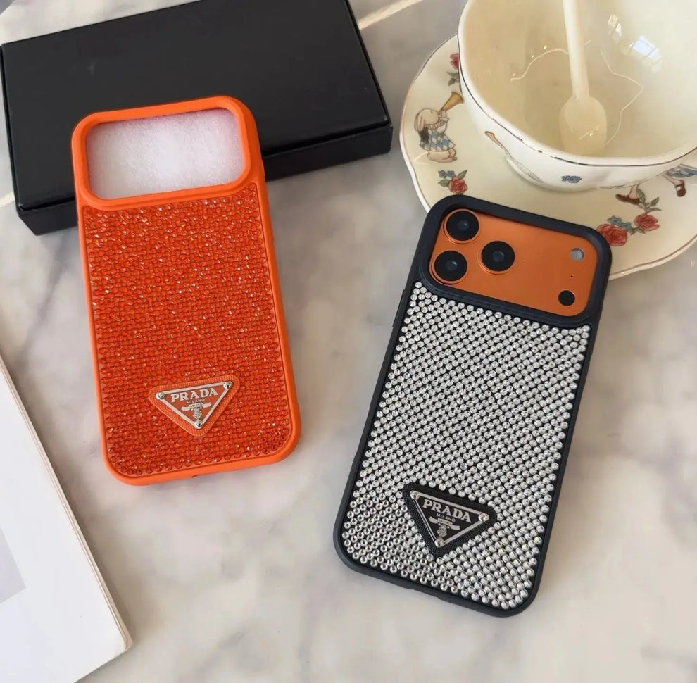 Haute Crystal Embellished Phone Case For iPhone 13-17