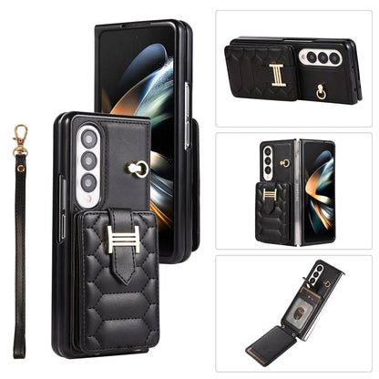 Crossbody Lanyard Phone Case With Wrist Strap And 2 Cards Holder And kicKstand for Samsung Galaxy Z Fold 5 /Fold4 CaseSpot