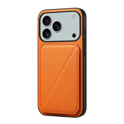 Leather Phone Case Invisible Bracket Card Holder For Cover For iPhone 17/ 16/ 15/ 14 THEROXYMOB