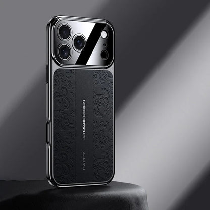 Luxurious Leather Electroplated Case For iPhone 14 To 17