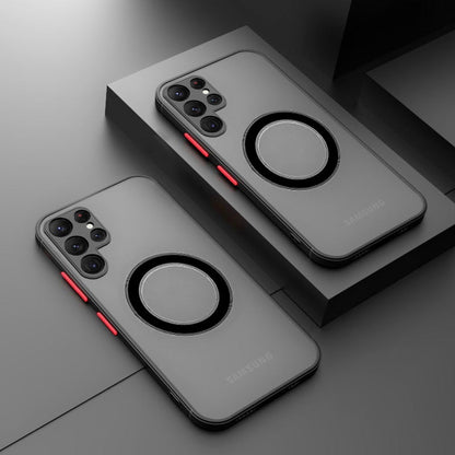Soft Case Translucent Magnetic Shockproof Cover For S23 S22 Series - theroxymob