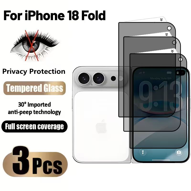 Clear Tempered Glass Full-Cover Screen Protector for iPhone 18 Pro & Pro Max And Duo