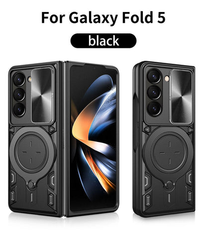 Case Slide Camera Protect Coque Cover Magnetic Car Ring Stand For Samsung Galaxy Z Fold5 CaseSpot
