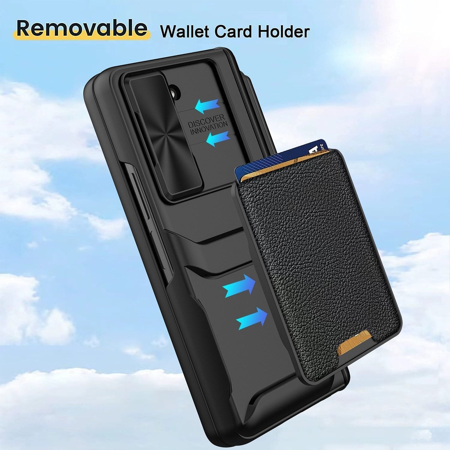 For Samsung Galaxy Z Fold5 Fold 5 Case with S Pen Holder Hard Leather Wallet Card Bag Cover CaseSpot