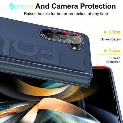 For Samsung Z Fold 5 Case Elastic Wrist Strap Ultra Thin Hard PC Stand Holder Cover CaseSpot