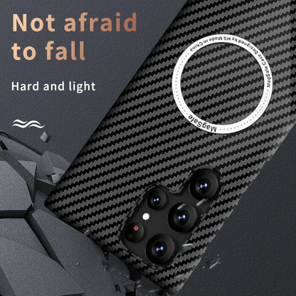 Ultra Slim Contrast Color Carbon Fiber Texture TPU Case For Samsung Galaxy S24-S23 Series CaseSpot