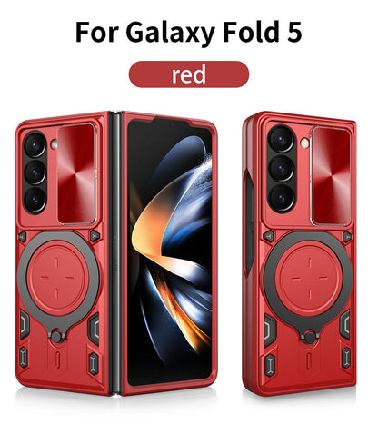 Case Slide Camera Protect Coque Cover Magnetic Car Ring Stand For Samsung Galaxy Z Fold5 CaseSpot