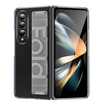 For Samsung Z Fold 5 Case Elastic Wrist Strap Ultra Thin Hard PC Stand Holder Cover CaseSpot