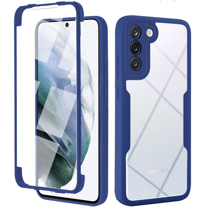Silicon 360° Double Side For Samsung Galaxy S24-23 SeriesCase Film Screen Protector Bumper Cover Luxury_Covers