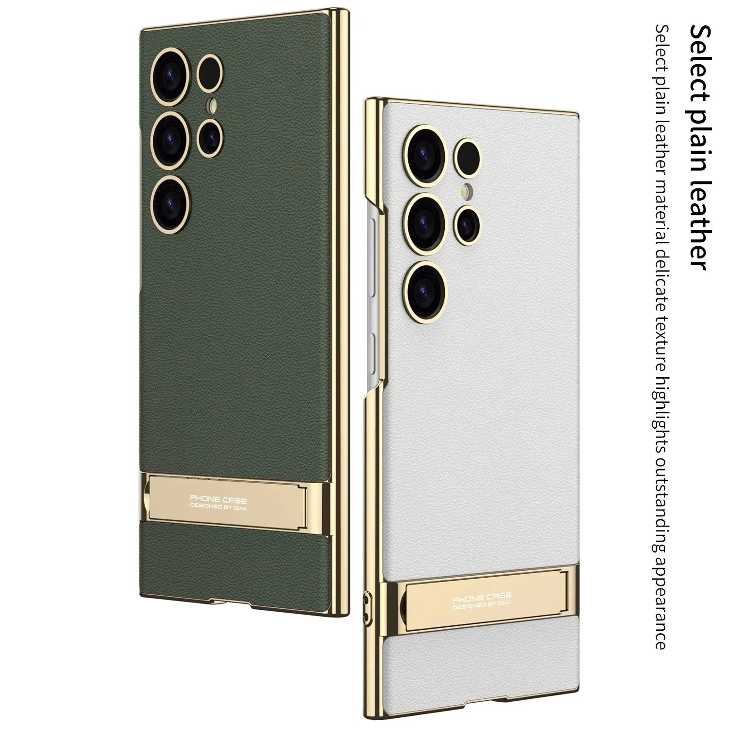 Case Luxury Electroplated Gold Border Plain For Samsung  S24 Series CaseSpot