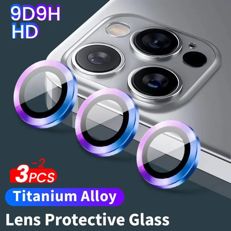 Titanium Alloy Camera Protector for IPhone 14 13 12 - theroxymob