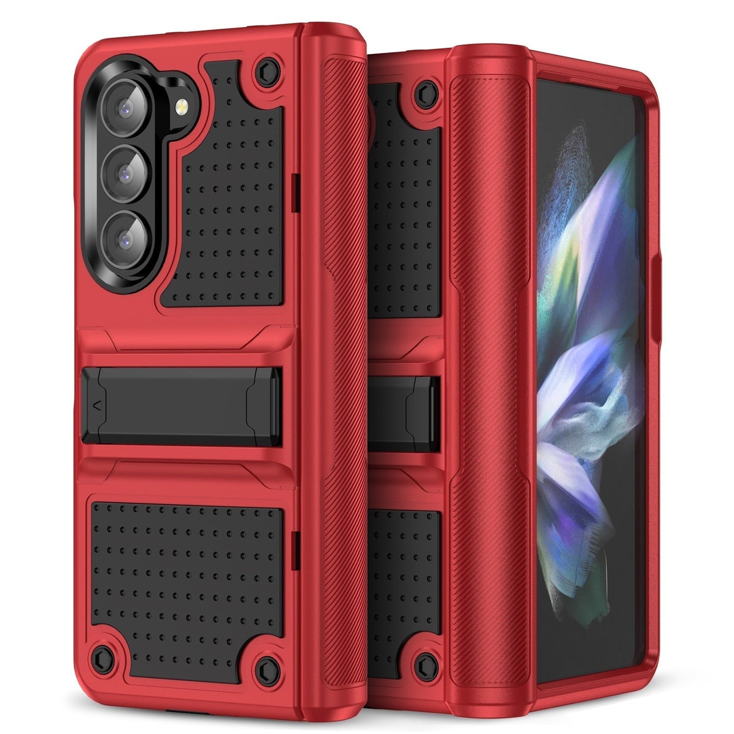 Anti-Dust Kickstand Bag Case Anti-Slip Phone Accessories for Samsung Galaxy Z Fold 5 CaseSpot