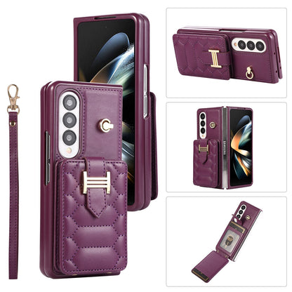 Crossbody Lanyard Phone Case With Wrist Strap And 2 Cards Holder And kicKstand for Samsung Galaxy Z Fold 5 /Fold4 CaseSpot