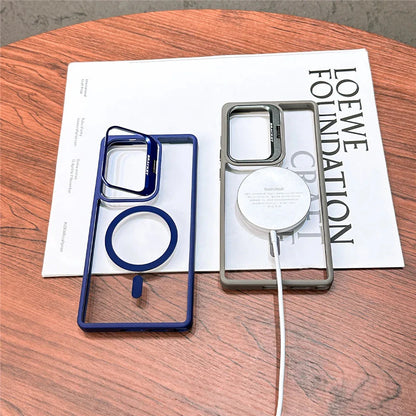 Folding Lens Stand Magsafe Case For Samsung S25 THEROXYMOB