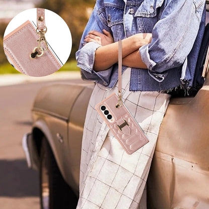 Crossbody Lanyard Phone Case With Wrist Strap And 2 Cards Holder And kicKstand for Samsung Galaxy Z Fold 5 /Fold4 CaseSpot